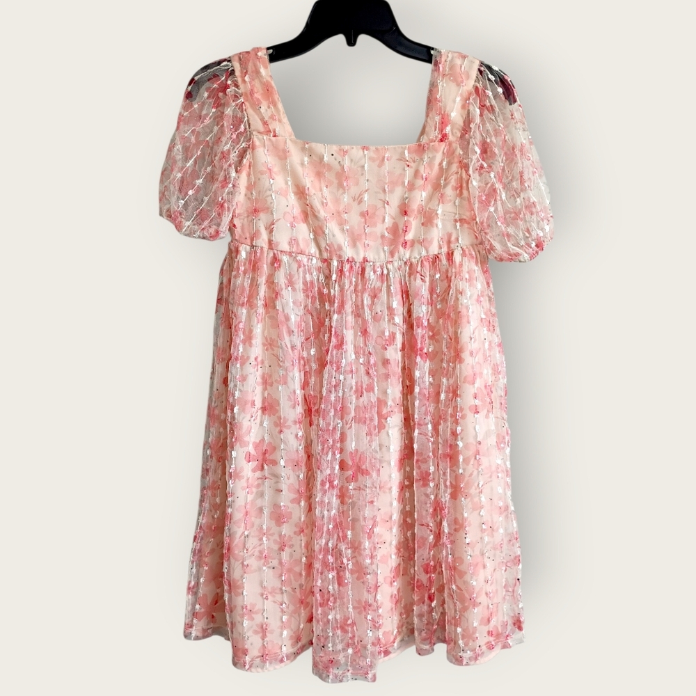 Wonder Nation Pink Floral Kids Dress